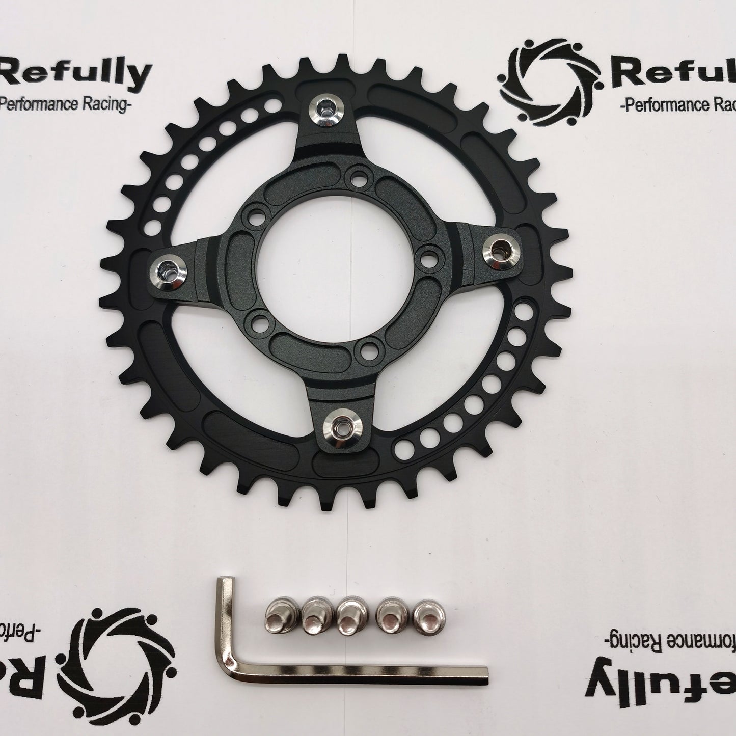 104BCD Adapter For Bafang BBS01/BBS02 And 36T Chainring "Narrow Wide" Anti-derailment